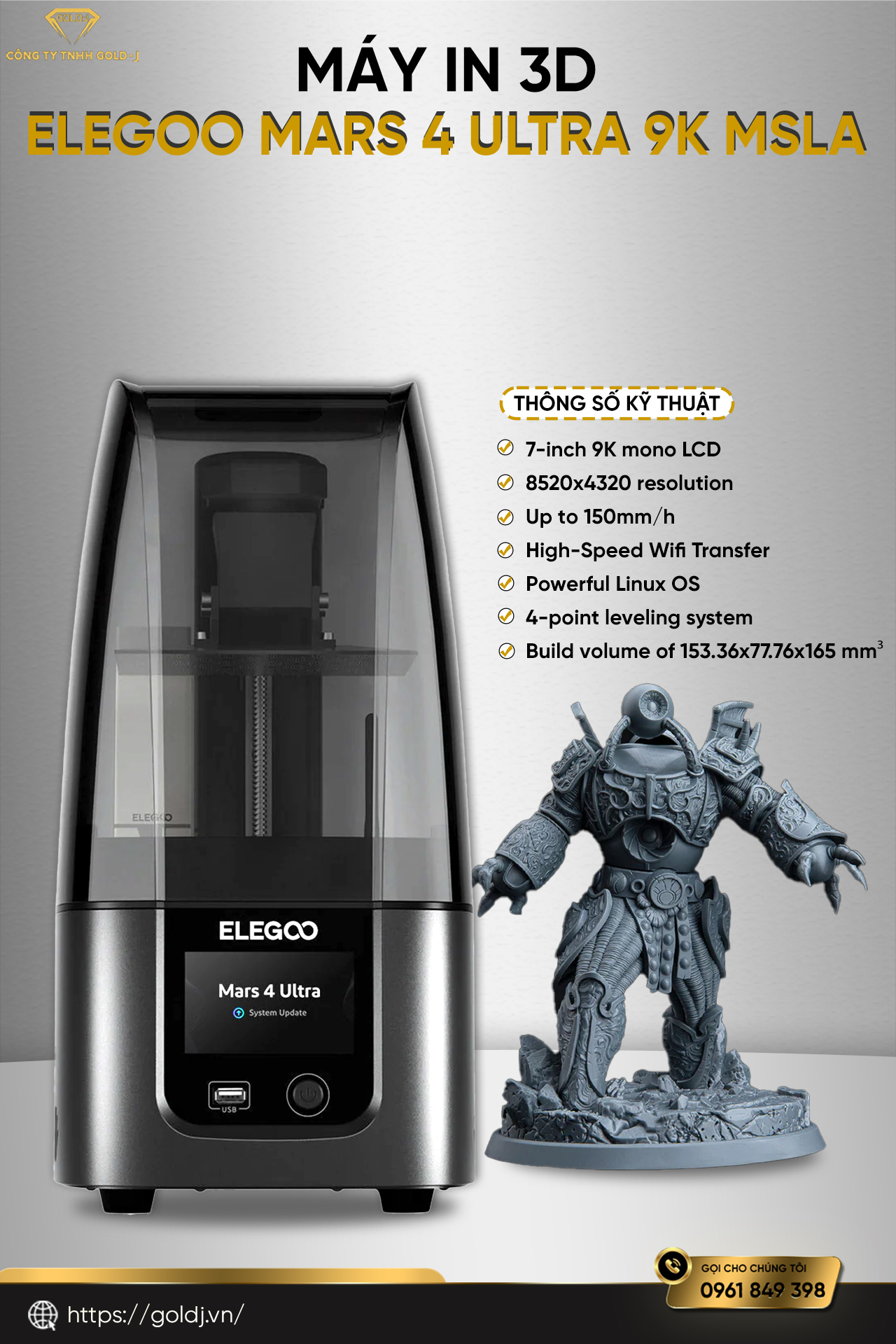 ELEGOO MARS 4 ULTRA 9K MSLA